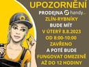 Otevrac doba prodejny Zln - Rybnky